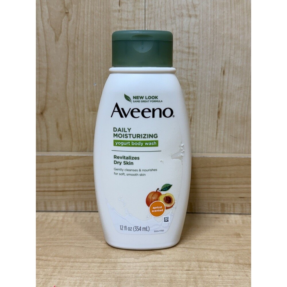 AVEENO Daily Moisturizing Yogurt Body Wash Apricot (12oz) NEW!